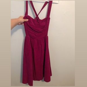 Burgundy Velvet Dress from Anthropologie
